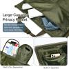 imageConvertible Garment Bag 2in1 Carry On Garment Duffle Weekender 45L with Extended Shoe Compartment Waterproof Nylon Hanging Hook for Travel Business Men Army GreenGreen