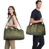 imageConvertible Garment Bag 2in1 Carry On Garment Duffle Weekender 45L with Extended Shoe Compartment Waterproof Nylon Hanging Hook for Travel Business Men Army GreenGreen