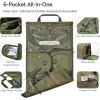 imageConvertible Garment Bag 2in1 Carry On Garment Duffle Weekender 45L with Extended Shoe Compartment Waterproof Nylon Hanging Hook for Travel Business Men Army GreenGreen
