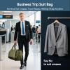 imageConvertible Garment Bag 2in1 Carry On Garment Duffle Weekender 45L with Extended Shoe Compartment Waterproof Nylon Hanging Hook for Travel Business Men Army GreenGreen