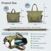 imageLaptop Tote Bag Handbag with TopHandle ampamp Detachable Shoulder Strap MultiPocket Crossbody Computer BagsGreen Large