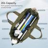 imageLaptop Tote Bag Handbag with TopHandle ampamp Detachable Shoulder Strap MultiPocket Crossbody Computer BagsGreen Large