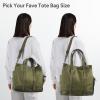 imageLaptop Tote Bag Handbag with TopHandle ampamp Detachable Shoulder Strap MultiPocket Crossbody Computer BagsGreen Medium