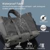 imageLaptop Tote Bag Handbag with TopHandle ampamp Detachable Shoulder Strap MultiPocket Crossbody Computer BagsGrey Large