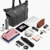 imageLaptop Tote Bag Handbag with TopHandle ampamp Detachable Shoulder Strap MultiPocket Crossbody Computer BagsGrey Large