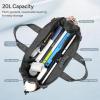 imageLaptop Tote Bag Handbag with TopHandle ampamp Detachable Shoulder Strap MultiPocket Crossbody Computer BagsGrey Large