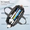 imageLaptop Tote Bag Handbag with TopHandle ampamp Detachable Shoulder Strap MultiPocket Crossbody Computer BagsGrey Medium