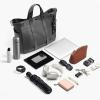 imageLaptop Tote Bag Handbag with TopHandle ampamp Detachable Shoulder Strap MultiPocket Crossbody Computer BagsGrey Medium
