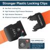 imageTravel Inspira Luggage Straps for Suitcases Travel Belt for Luggage TSA Approved Luggage Straps Suitcase Straps 3Dial Combination Locks Adjustable Suitcase Belt QuickRelease Buckle Orangeorange