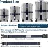 imageTravel Inspira Luggage Straps for Suitcases Travel Belt for Luggage TSA Approved Luggage Straps Suitcase Straps 3Dial Combination Locks Adjustable Suitcase Belt QuickRelease Buckle Orangenavy blue