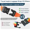 imageTravel Inspira Luggage Straps for Suitcases Travel Belt for Luggage TSA Approved Luggage Straps Suitcase Straps 3Dial Combination Locks Adjustable Suitcase Belt QuickRelease Buckle Orangeorange