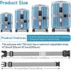 imageTravel Inspira Luggage Straps for Suitcases Travel Belt for Luggage TSA Approved Luggage Straps Suitcase Straps 3Dial Combination Locks Adjustable Suitcase Belt QuickRelease Buckle Orangegray