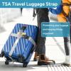 imageTravel Inspira Luggage Straps for Suitcases Travel Belt for Luggage TSA Approved Luggage Straps Suitcase Straps 3Dial Combination Locks Adjustable Suitcase Belt QuickRelease Buckle Orangegray