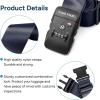 imageTravel Inspira Luggage Straps for Suitcases Travel Belt for Luggage TSA Approved Luggage Straps Suitcase Straps 3Dial Combination Locks Adjustable Suitcase Belt QuickRelease Buckle Orangenavy blue