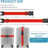 imageTravel Inspira Luggage Straps for Suitcases with TSA Lock Protect Your Luggage AntiBurst High Visibility Color Easy to Identify Luggage Adjustable Heavy Duty Belt for 2032 Inch SuitcasesRed