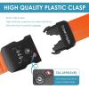 imageTravel Inspira Luggage Straps for Suitcases with TSA Lock Protect Your Luggage AntiBurst High Visibility Color Easy to Identify Luggage Adjustable Heavy Duty Belt for 2032 Inch SuitcasesOrange