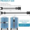 imageTravel Inspira Luggage Straps for Suitcases with TSA Lock Protect Your Luggage AntiBurst High Visibility Color Easy to Identify Luggage Adjustable Heavy Duty Belt for 2032 Inch SuitcasesGrey