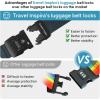 imageTravel Inspira Luggage Straps for Suitcases with TSA Lock Protect Your Luggage AntiBurst High Visibility Color Easy to Identify Luggage Adjustable Heavy Duty Belt for 2032 Inch SuitcasesNavy Blue