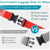 imageTravel Inspira Luggage Straps for Suitcases with TSA Lock Protect Your Luggage AntiBurst High Visibility Color Easy to Identify Luggage Adjustable Heavy Duty Belt for 2032 Inch SuitcasesRed4P