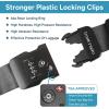 imageTravel Inspira Luggage Straps for Suitcases with TSA Lock Protect Your Luggage AntiBurst High Visibility Color Easy to Identify Luggage Adjustable Heavy Duty Belt for 2032 Inch SuitcasesCross BlackNew