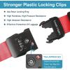 imageTravel Inspira Luggage Straps for Suitcases with TSA Lock Protect Your Luggage AntiBurst High Visibility Color Easy to Identify Luggage Adjustable Heavy Duty Belt for 2032 Inch SuitcasesCross RedNew