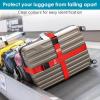 imageTravel Inspira Luggage Straps for Suitcases with TSA Lock Protect Your Luggage AntiBurst High Visibility Color Easy to Identify Luggage Adjustable Heavy Duty Belt for 2032 Inch SuitcasesRed4P
