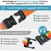 imageTravel Inspira Luggage Straps for Suitcases with TSA Lock Protect Your Luggage AntiBurst High Visibility Color Easy to Identify Luggage Adjustable Heavy Duty Belt for 2032 Inch SuitcasesOrange