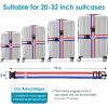 imageTravel Inspira Luggage Straps for Suitcases with TSA Lock Protect Your Luggage AntiBurst High Visibility Color Easy to Identify Luggage Adjustable Heavy Duty Belt for 2032 Inch SuitcasesRed White Blue