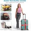 imageTravel Inspira Luggage Straps for Suitcases with TSA Lock Protect Your Luggage AntiBurst High Visibility Color Easy to Identify Luggage Adjustable Heavy Duty Belt for 2032 Inch SuitcasesCross Red