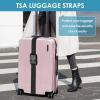 imageTravel Inspira Luggage Straps for Suitcases with TSA Lock Protect Your Luggage AntiBurst High Visibility Color Easy to Identify Luggage Adjustable Heavy Duty Belt for 2032 Inch SuitcasesBlack