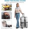 imageTravel Inspira Luggage Straps for Suitcases with TSA Lock Protect Your Luggage AntiBurst High Visibility Color Easy to Identify Luggage Adjustable Heavy Duty Belt for 2032 Inch SuitcasesCross Black