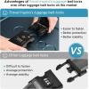 imageTravel Inspira Luggage Straps for Suitcases with TSA Lock Protect Your Luggage AntiBurst High Visibility Color Easy to Identify Luggage Adjustable Heavy Duty Belt for 2032 Inch SuitcasesBlack