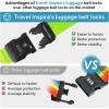 imageTravel Inspira Luggage Straps for Suitcases with TSA Lock Protect Your Luggage AntiBurst High Visibility Color Easy to Identify Luggage Adjustable Heavy Duty Belt for 2032 Inch SuitcasesFluorescent Green