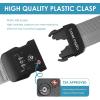 imageTravel Inspira Luggage Straps for Suitcases with TSA Lock Protect Your Luggage AntiBurst High Visibility Color Easy to Identify Luggage Adjustable Heavy Duty Belt for 2032 Inch SuitcasesGrey