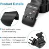 imageTravel Inspira Luggage Straps for Suitcases with TSA Lock Protect Your Luggage AntiBurst High Visibility Color Easy to Identify Luggage Adjustable Heavy Duty Belt for 2032 Inch SuitcasesCross BlackNew