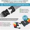 imageTravel Inspira Luggage Straps for Suitcases with TSA Lock Protect Your Luggage AntiBurst High Visibility Color Easy to Identify Luggage Adjustable Heavy Duty Belt for 2032 Inch SuitcasesGrey