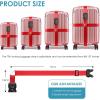 imageTravel Inspira Luggage Straps for Suitcases with TSA Lock Protect Your Luggage AntiBurst High Visibility Color Easy to Identify Luggage Adjustable Heavy Duty Belt for 2032 Inch SuitcasesCross Red