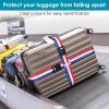 imageTravel Inspira Luggage Straps for Suitcases with TSA Lock Protect Your Luggage AntiBurst High Visibility Color Easy to Identify Luggage Adjustable Heavy Duty Belt for 2032 Inch SuitcasesRed White Blue