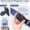 imageTravel Inspira Magnetic QuickRelease Travel Belt for Luggage Strap  HandsFree Lightens Load Secures Multiple Bags Adjustable ampamp Lightweight for Effortless TravelNavy Blue