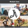 imagetravel inspira Luggage Scale Portable Digital Hanging Baggage Scale for Travel Suitcase Weight Scale with Rubber Paint 110 Pounds Battery IncludedBlack Stainless steel