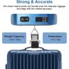 imagetravel inspira Luggage Scale Portable Digital Hanging Baggage Scale for Travel Suitcase Weight Scale with Rubber Paint 110 Pounds Battery IncludedBlue