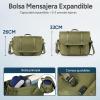 imageExpandable Messenger Bag Fit 16quot Laptop for Men Women Work College Office ComputerGreen