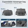imageExpandable Messenger Bag Fit 16quot Laptop for Men Women Work College Office ComputerGrey