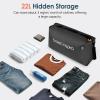 imageVacuum Compression Bags IP67 Waterproof with Shoulder Strap Reusable Travel Space Saver for Carry On Suitcases and BackpackBlack1PCNo Pump