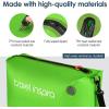 imageVacuum Compression Bags IP67 Waterproof with Shoulder Strap Reusable Travel Space Saver for Carry On Suitcases and BackpackGreen1PCNo Pump