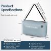 imageVacuum Compression Bags IP67 Waterproof with Shoulder Strap Reusable Travel Space Saver for Carry On Suitcases and BackpackGrey Blue1PCNo Pump