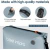 imageVacuum Compression Bags IP67 Waterproof with Shoulder Strap Reusable Travel Space Saver for Carry On Suitcases and BackpackGrey Blue1PCWith Pump