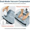 imageVacuum Compression Bags IP67 Waterproof with Shoulder Strap Reusable Travel Space Saver for Carry On Suitcases and BackpackGrey Blue2PCWith Pump