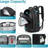 imagetravel Inspira Airback Expandable 60L Backpack with Electric Vacuum Pump Airplane Water Resistant and TSA AntiTheft Vacuum Seal Compression AirSeal Bag for Travel Black