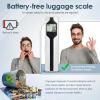 imagetravel inspira Luggage Scale BatteryFree Travel Essentials Portable Handheld Digital Suitcase Weight Scale for for Travel Accessories 110lbs50kg Dark BlueWhiteLarge Handle